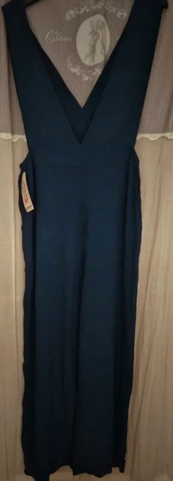 Combi pantalon bleu marine A 1 Moda Taille 38/40 Neuve - photo numéro 4