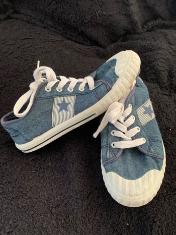 Basket en jean taille 34