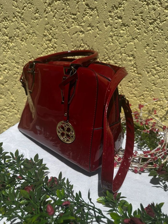 🌸Sac à main / bandoulière bordeaux – GEMO🌸 - photo numéro 2