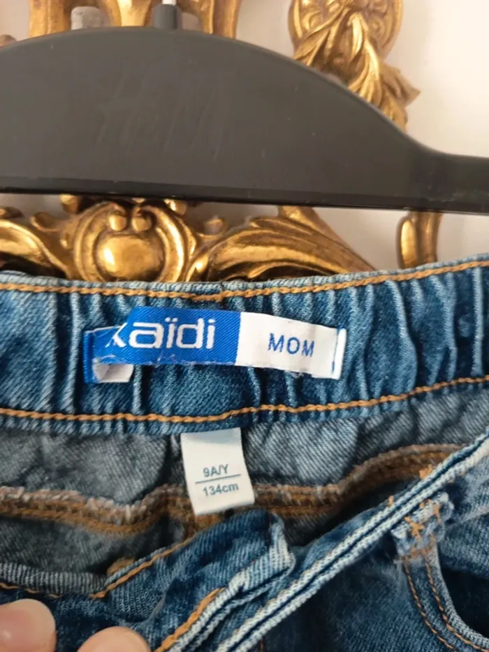 Jeans mom détail coeur - photo numéro 2