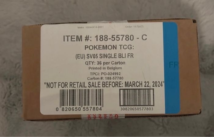 Case 36 blister Pokémon forces temporelles ev05 neuve scellé