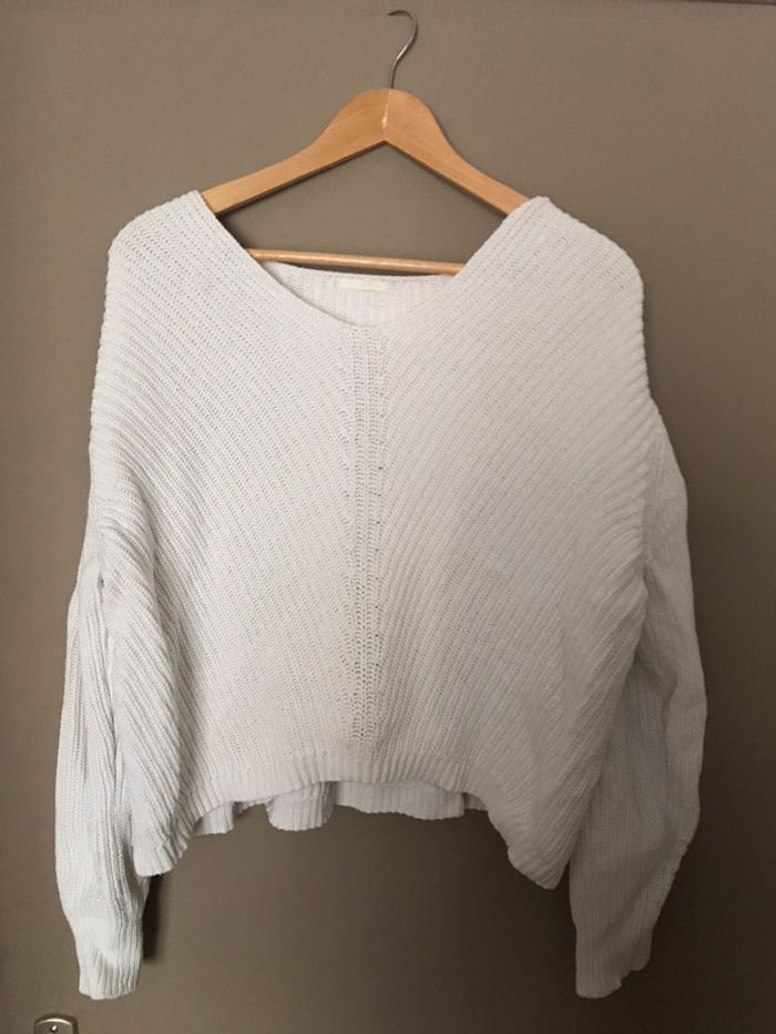 Pull crop et col en V