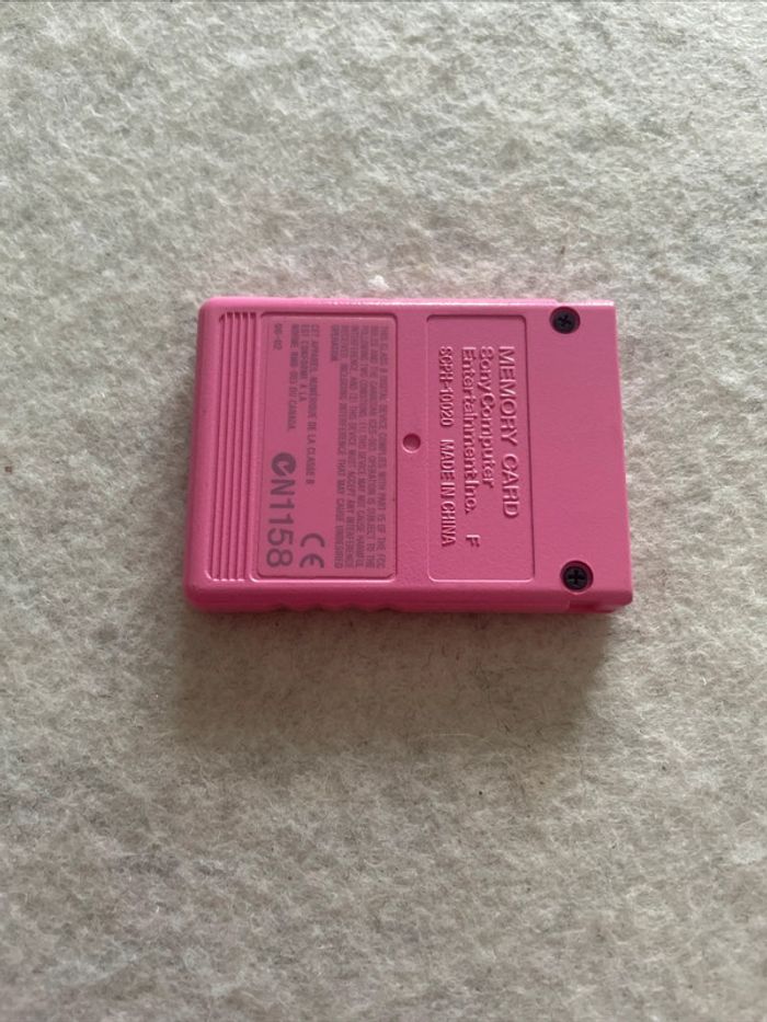 Carte Memoire Officiel memory card 8MB Rose Pink Sony Playstation 2 - photo numéro 5
