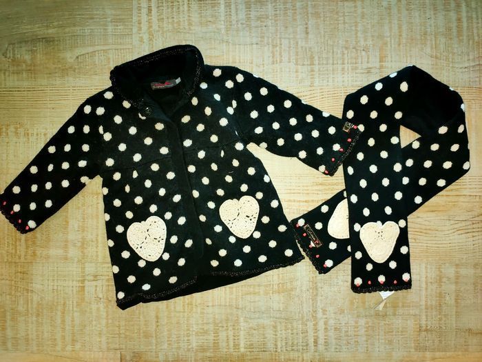 Ensemble veste et écharpe catimini fille 12 mois