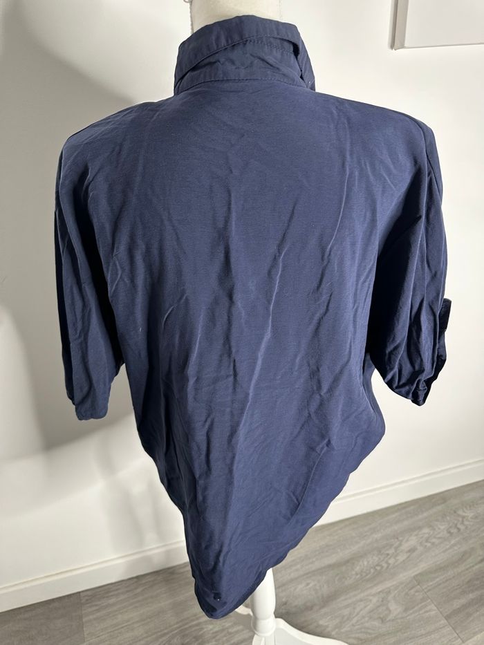 Chemise oversize bleu marine Vintage T40 L - photo numéro 5