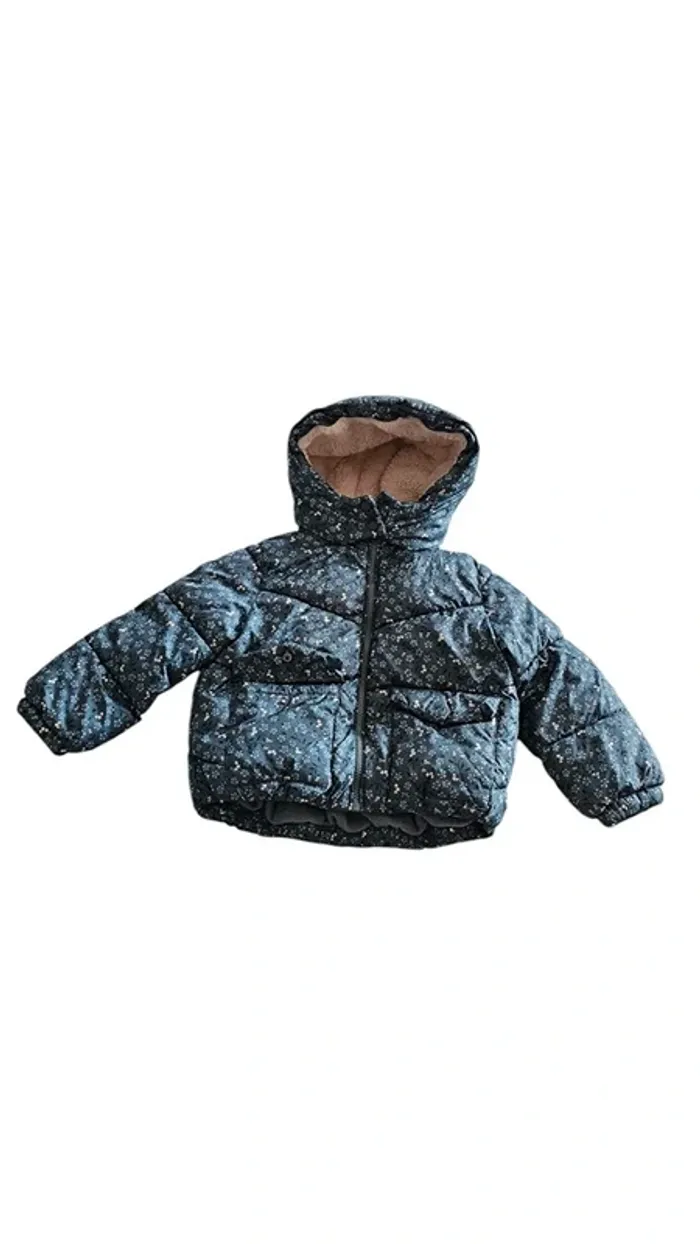 Doudoune Verbaudet – 4 ans / 104 cm – Gris Imprimé – État : Excellent