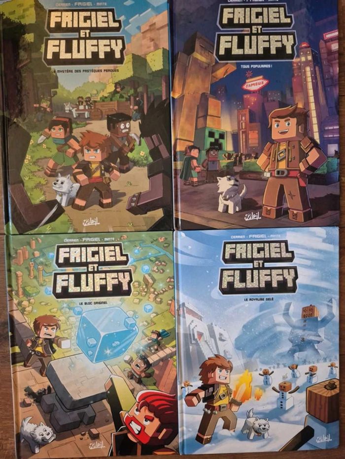 Lot de 4 bandes dessinées Frigiel et Fluffy