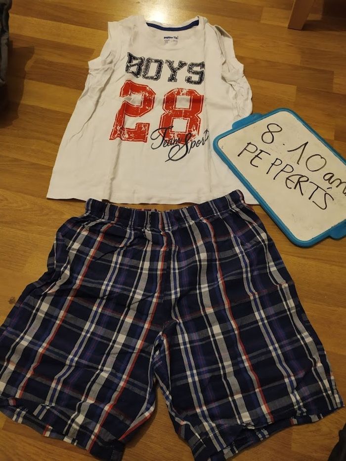 pyjama short 8.10 ans