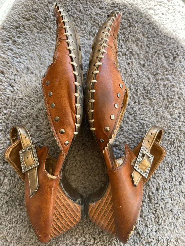 Mules sabots cuir - photo numéro 6