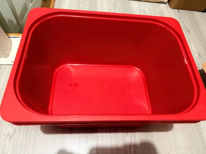 2 Bacs rouge IKEA trofast 42x30x23 - photo numéro 2
