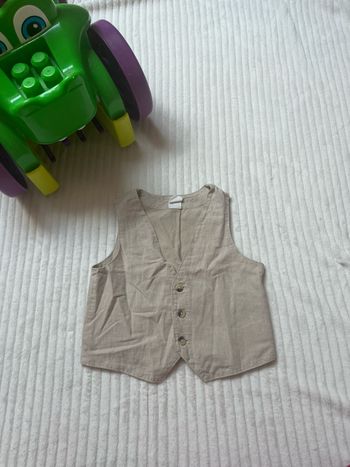 Gilet garçon H&M – Taille 18 mois (86 cm ) Beige – Cérémonie