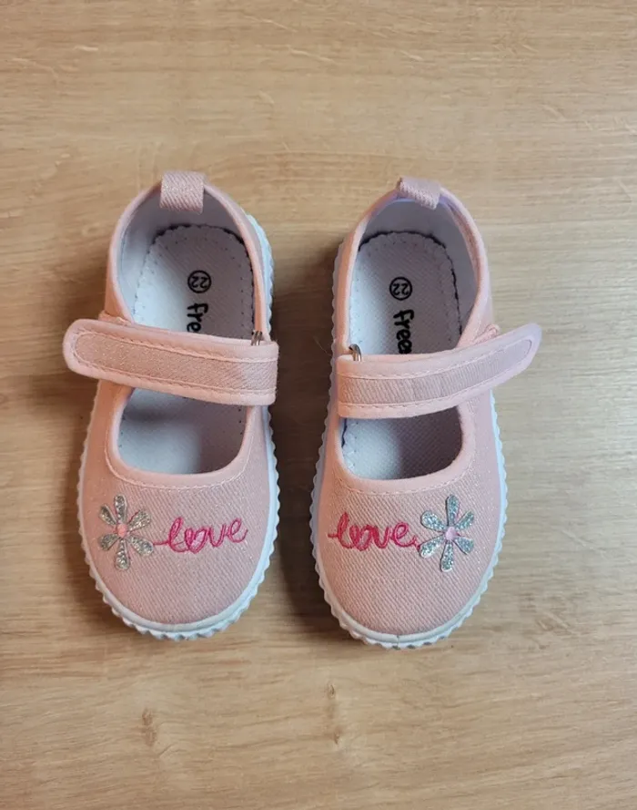 Ballerines roses pailletées taille 22 - photo numéro 4