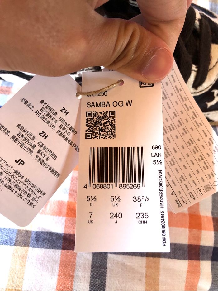 Adidas samba OG cow print 38 2/3. Exclu ASOS - photo numéro 6
