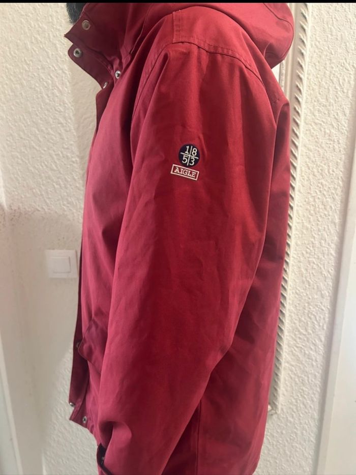 Manteau parka homme rouge Aigle Taille M - photo numéro 6
