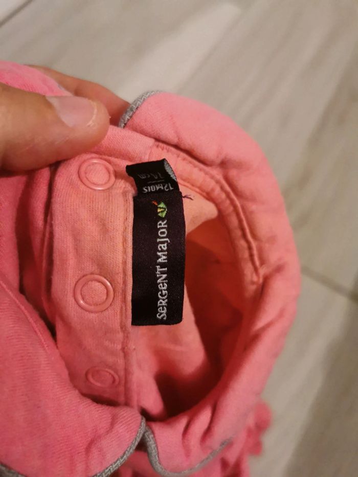 Tee-shirt manche longue 12 mois sergent major - photo numéro 3