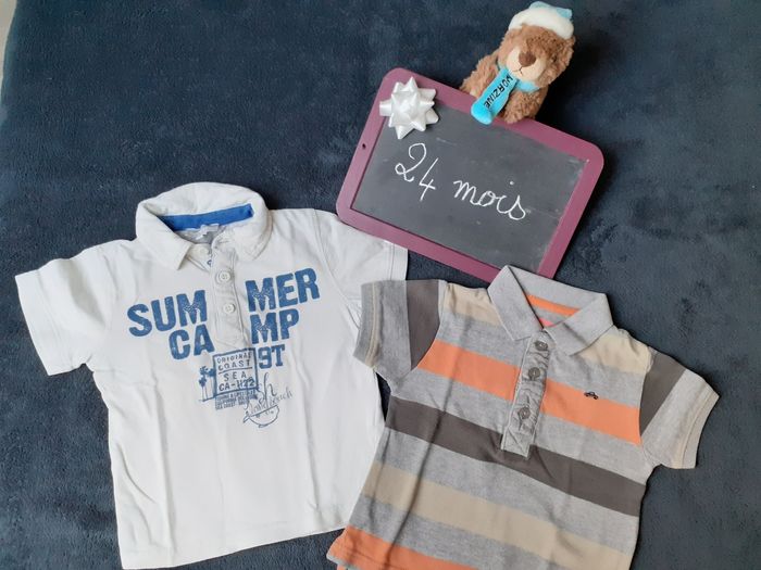 Lot de 2 polos garçon 24 mois - photo numéro 2