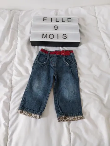 Jeans fille 9 mois