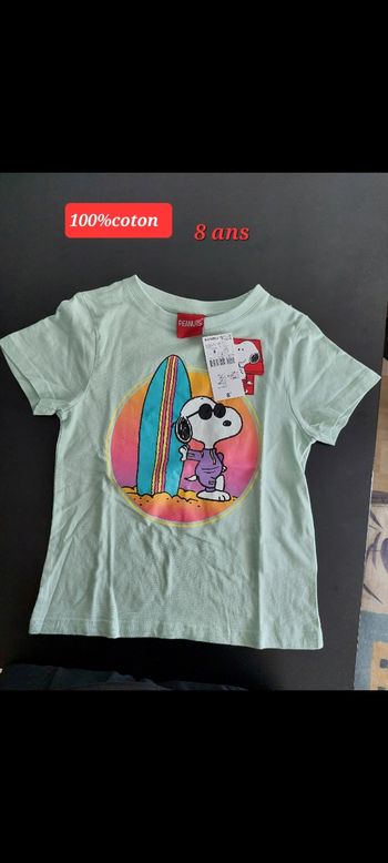 T-shirt Snoopy garçon 8ans
