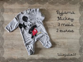 Pyjama Mickey 3 mois