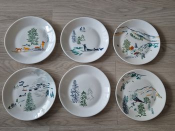 Lot de 6 petites assiettes
