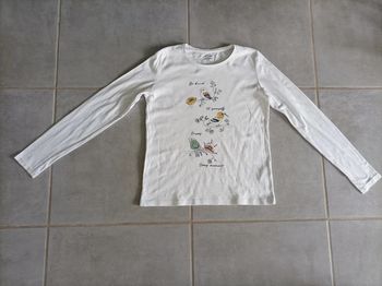 Joli tee-shirt manches longues fille 12 ans (146-152 cm)