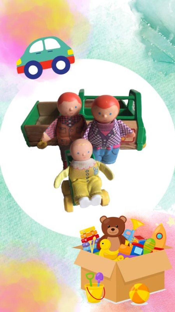 Famille vintage 1992 "Peeps" (monarch toys)