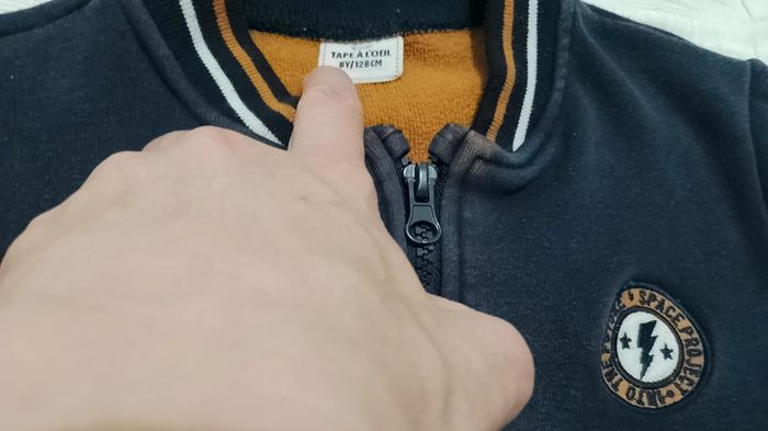 Tape a l'oeil gilet veste zippée tao 8 ans - photo numéro 2