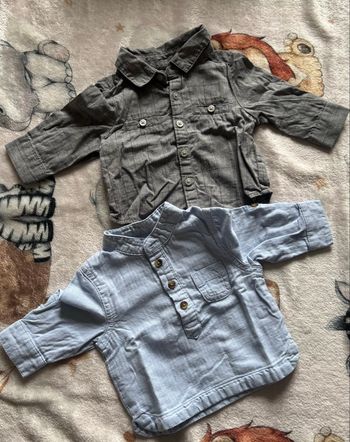 Lot de 2 chemises taille 1 mois