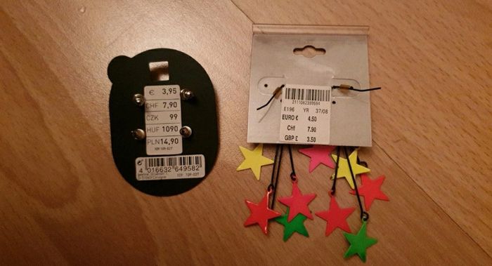 Lot de 2 paires de boucles d'oreilles - photo numéro 2