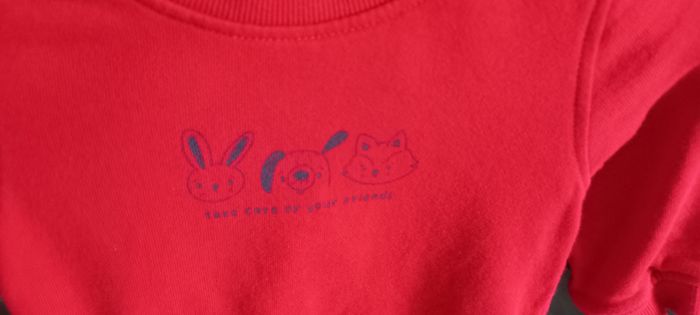 Sweat rouge Kiabi - photo numéro 4