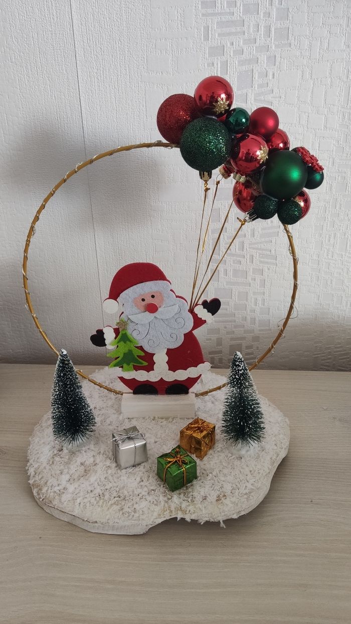 Décoration Père Noël ou Centre de table lumineux - photo numéro 2