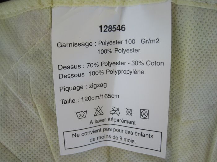 Couette 120 x 165 cm motif patchwork neuve - photo numéro 8