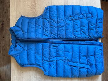 Blouson sans manches bleu 10 ans