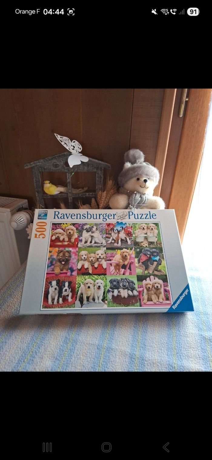 Puzzle 500 pièces chiots