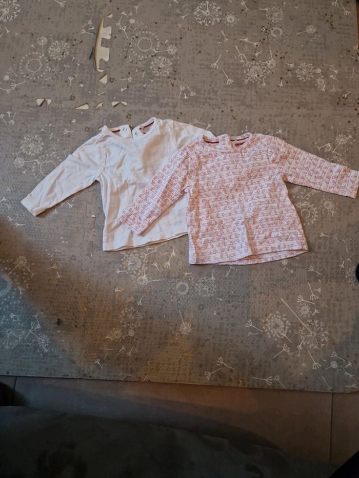 Lot de 2 tee shirt manches longues