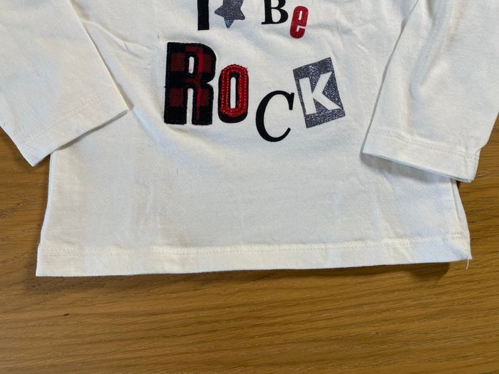 Mes Petits Cailloux T-shirt Rock blanc Taille 18 mois - photo numéro 4