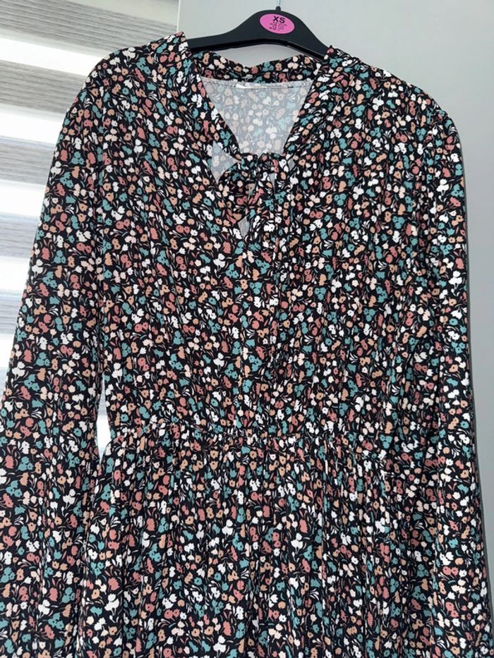Robe fleurie taille unique longue - photo numéro 3