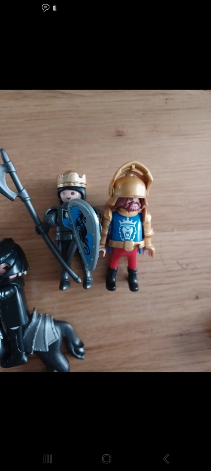 Lot figurine et cheval Playmobil chevaliers