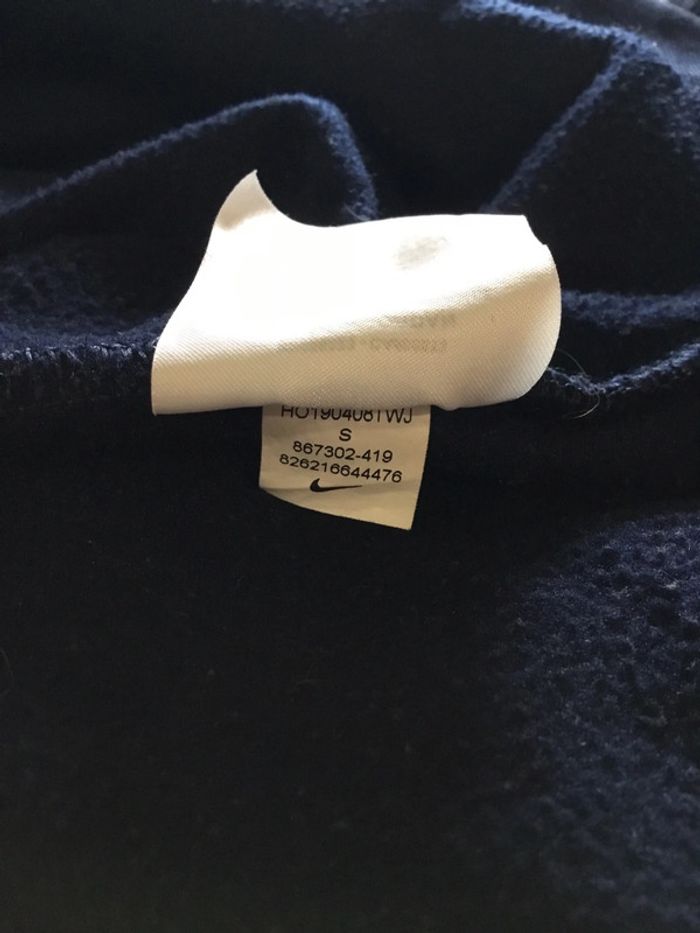 Sweat à capuche pour femme Nike Dri Fit bleu marine taille S 116 - photo numéro 15