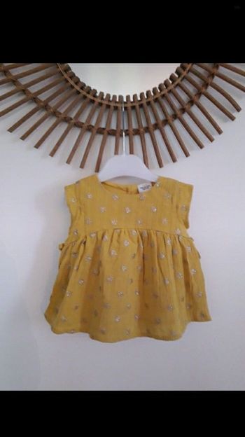 Blouse tunique moutarde doré TAO 9mois