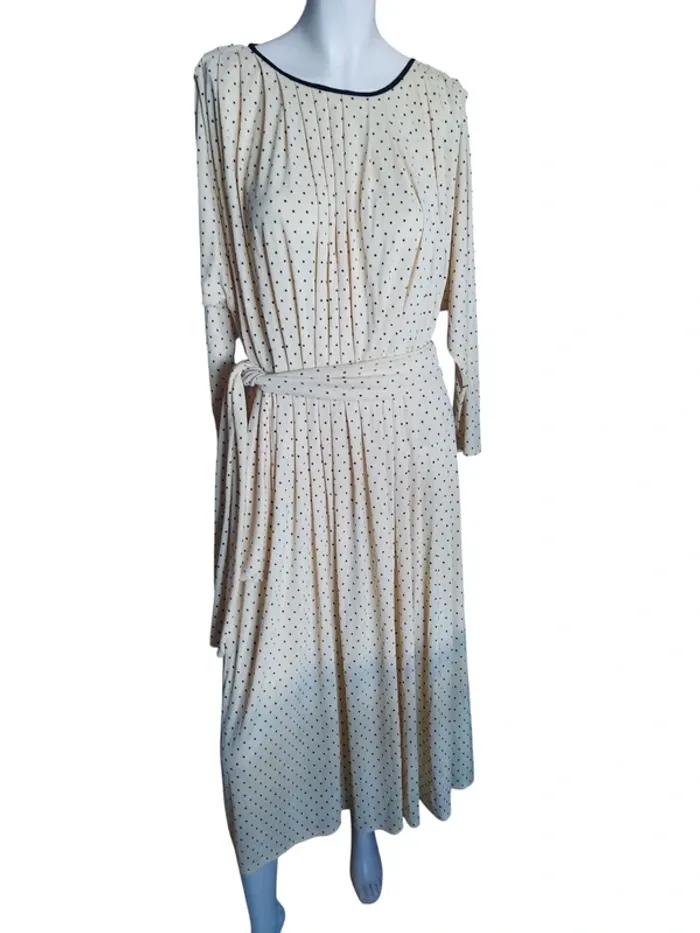 Robe dress vintage petit pois rétro printemps automne spring