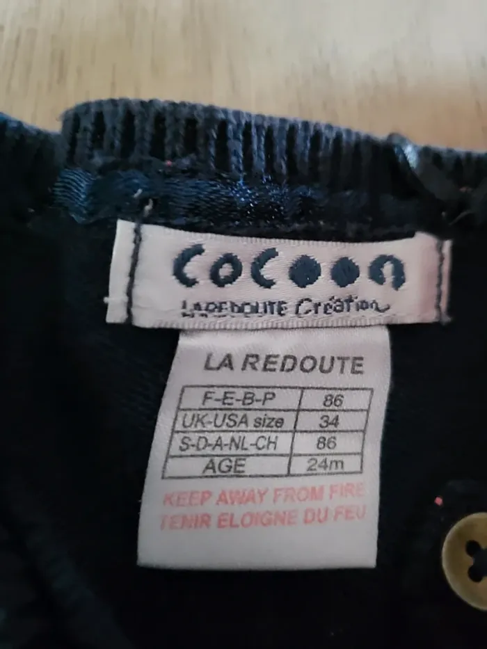 Gilet fin 24 mois bleu marine - photo numéro 2