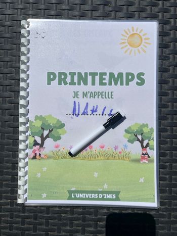Livret plastifié printemps 