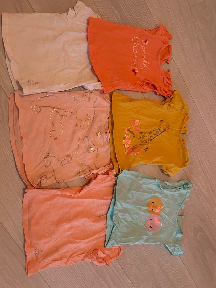 Lot 6 t-shirt orchestra 18 mois