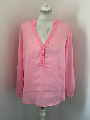 Blouse boutonnée rose Zara S