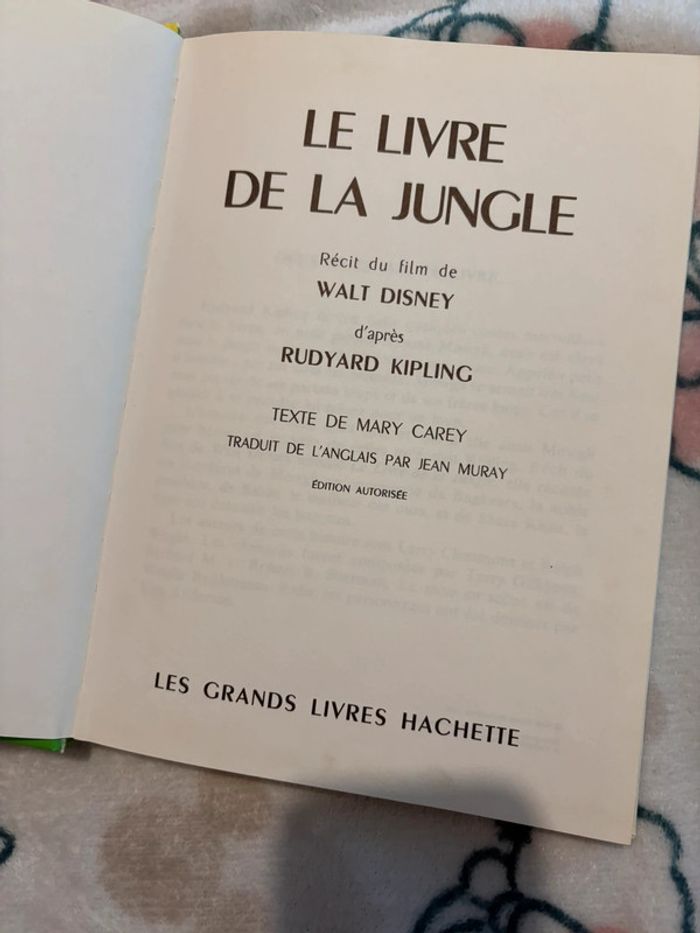 Livre « Le livre de la jungle » édition collectif de 1969 - photo numéro 3