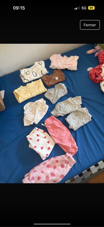 Lot vêtement bébé fille