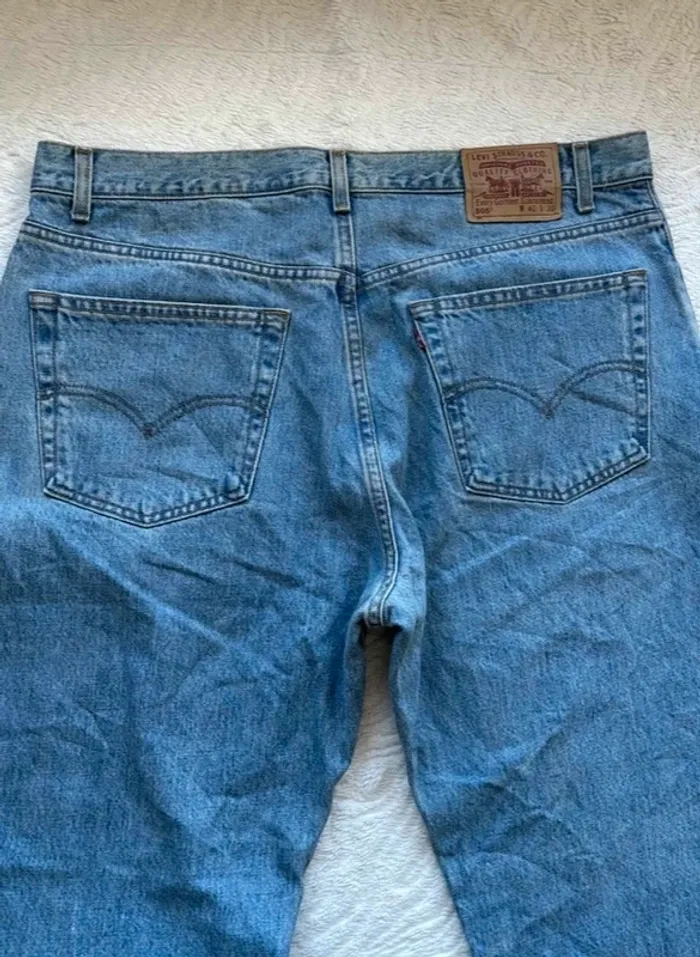 Jean Levi’s femme unisexe 505 Regular Fit straight droit taille haute 6XL/52 Bleu Mexico rare - photo numéro 15