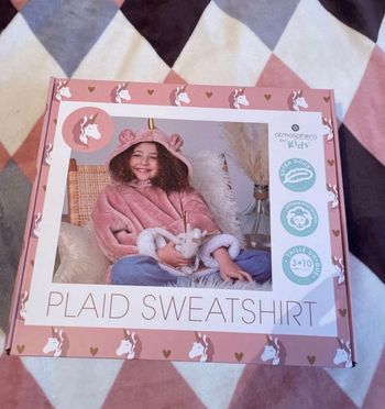 Pull plaid  licorne
