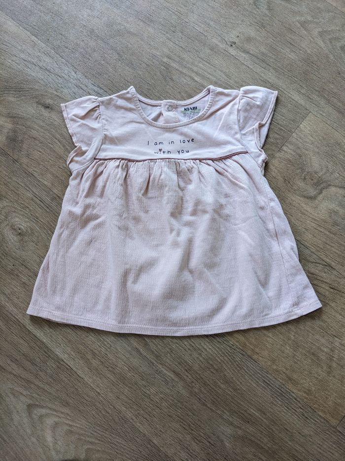 Lot de 6 t shirts blouses chemisier coton bio 24 mois - photo numéro 4